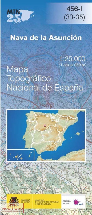 456-1 NAVA DE LA ASUNCIÓN | carte topographique CNIG