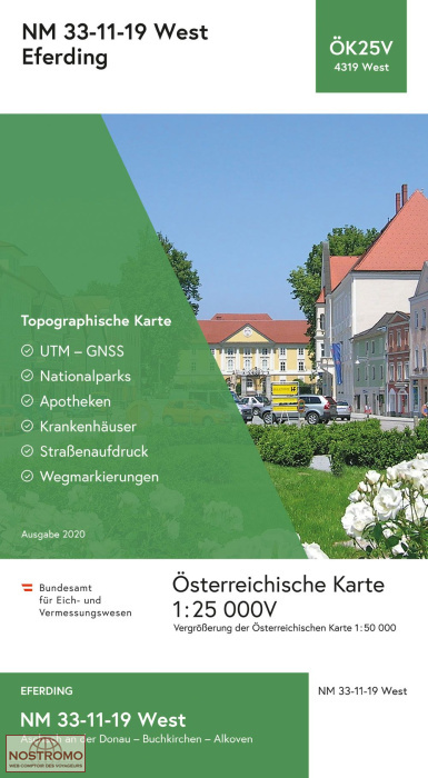 4319-WEST EFERDING | carte topographique BEV