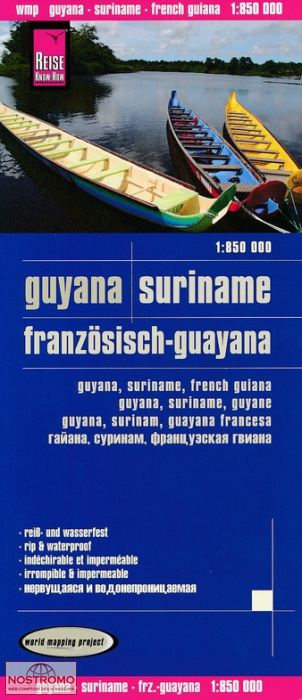 GUYANA, SURINAME & GUYANE FRANÇAISE | carte routière Reise Know-How