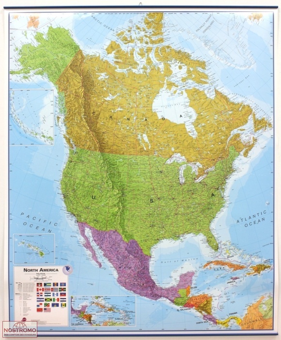 AMÉRIQUE DU NORD | carte murale Maps International