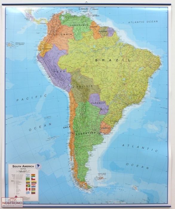 AMÉRIQUE DU SUD | carte murale Maps International