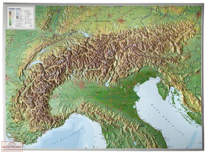 3D ALPS | Georelief relief map