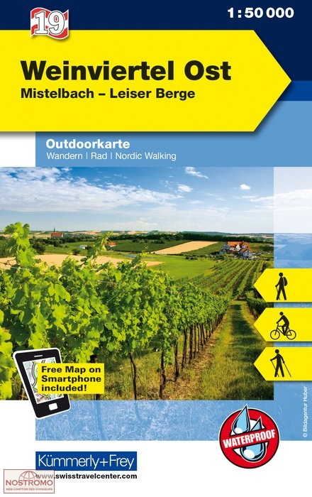 19 WEINVIERTEL OST | Kummerly+Frey hiking map
