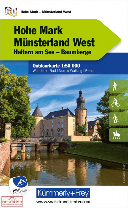 60 HOHE MARK - MÜNSTERLAND WEST  | Kummerly+Frey hiking map