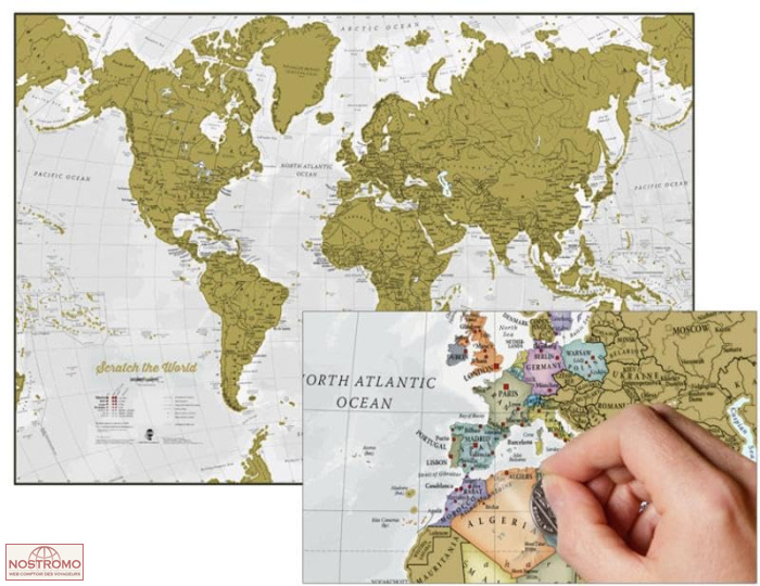 SCRATCH WORLD MAP | Maps International wall map