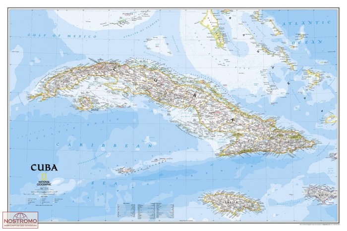 CUBA | National Geographic wall map