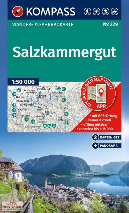 SALZKAMMERGUT 229 | Kompass hiking maps
