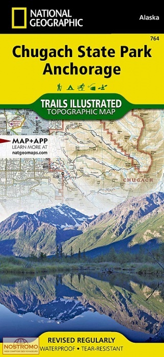CHUGACH STATE PARK - ANCHORAGE | National Geographic hiking map