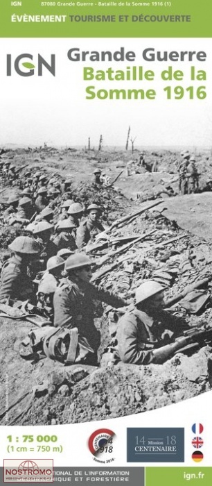 BATAILLE DE LA SOMME - 1916 | IGN historical map