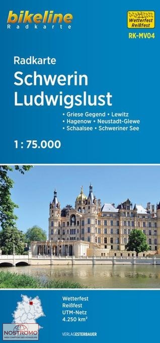 MV04 SCHWERIN LUDWIGSLUT | carte de cyclotourisme Esterbauer