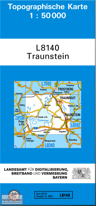L8140 TRAUNSTEIN | carte topographique LDBV