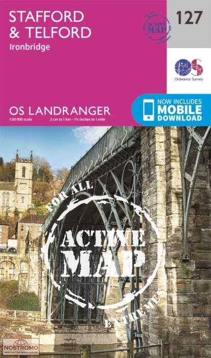 0127 STAFFORD & TELFORD - IRONBRIDGE | OS hiking map