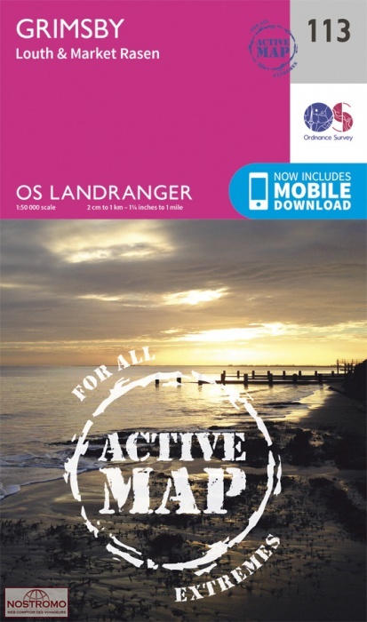 0113 GRIMSBY - LOUTH & MARKET RASEN | OS hiking map