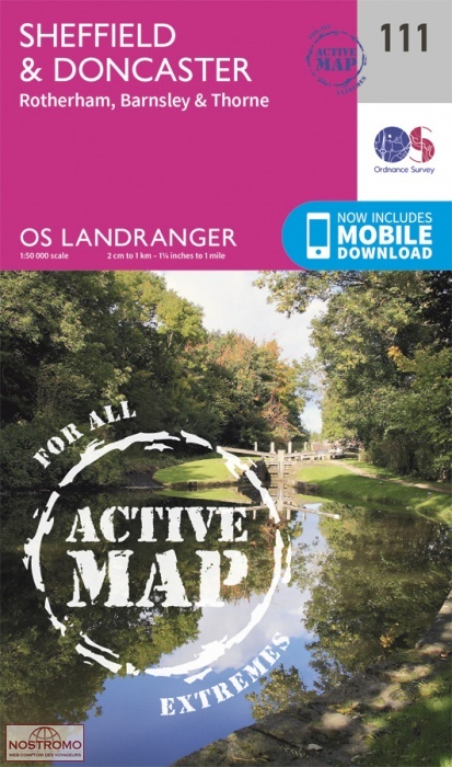 0111 SHEFFIELD & DONCASTER - ROTHERHAM & BARNSLEY | OS hiking map