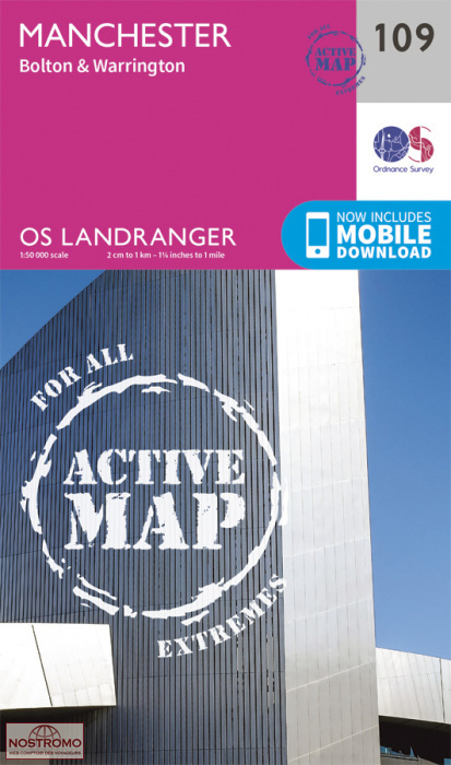 0109 MANCHESTER - BOLTON & WARRINGTON | OS hiking map