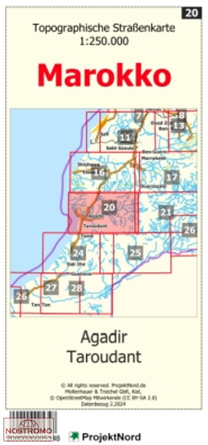 20 AGADIR - TAROUDANT | Projektnord topographic map