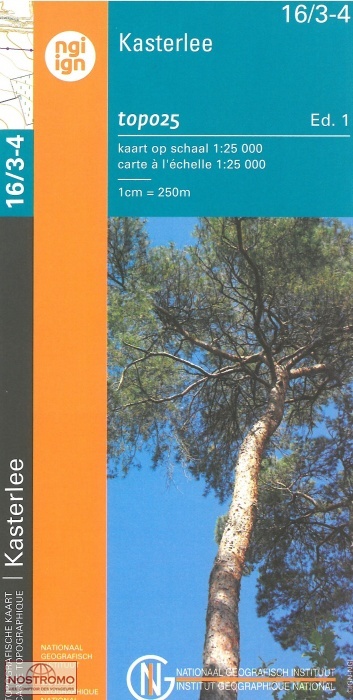 16/3-4 KASTERLEE | carte topographique NGI/IGN
