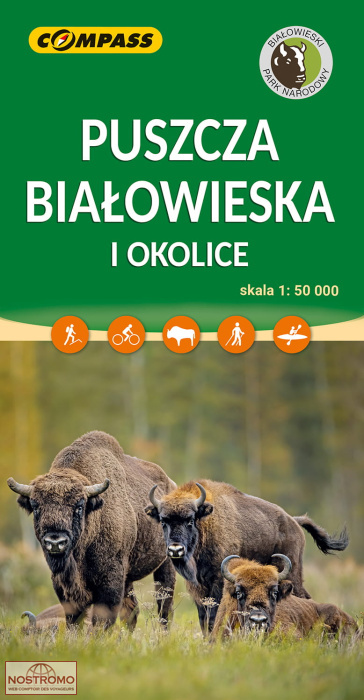 PUSZCZA BIAŁOWIESKA I OKOLICE | Compass hiking map
