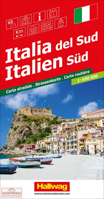 ITALY SOUTH | Hallwag road map