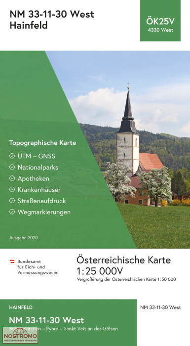 4330-WEST HAINFELD | carte topographique BEV