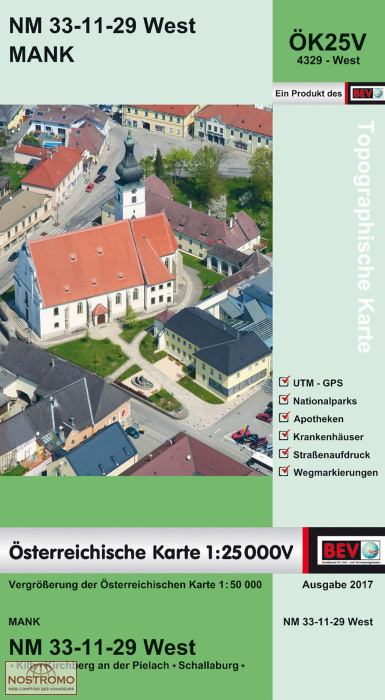 4329-WEST MANK | carte topographique BEV