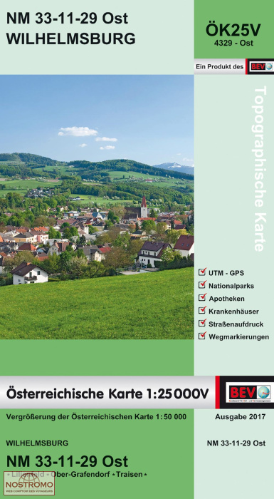 4329-OST WILHELMSBURG | carte topographique BEV