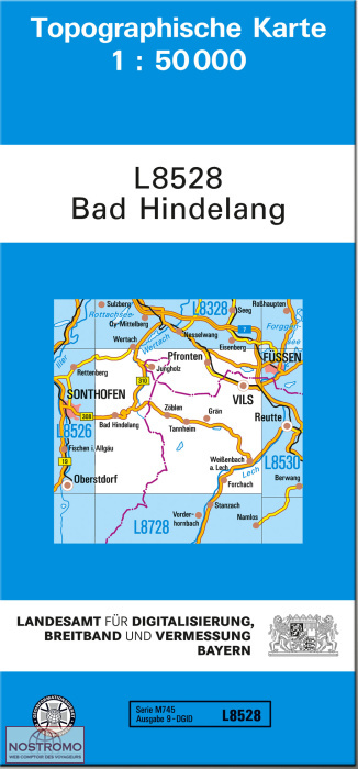 L8528 BAD HINDELANG | carte topographique LDBV
