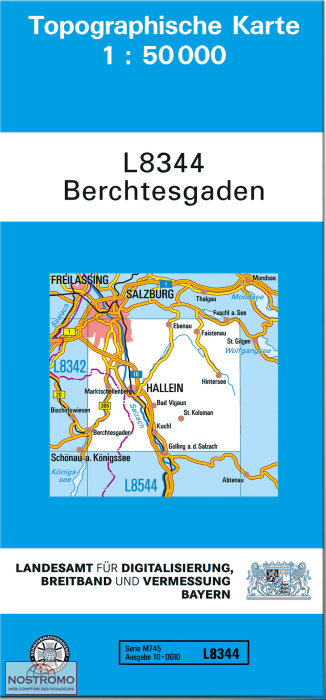 L8344 BERCHTESGADEN | carte topographique LDBV