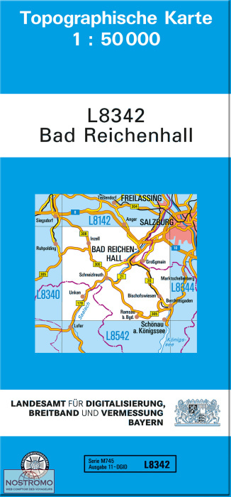 L8342 BAD REICHENHALL | carte topographique LDBV