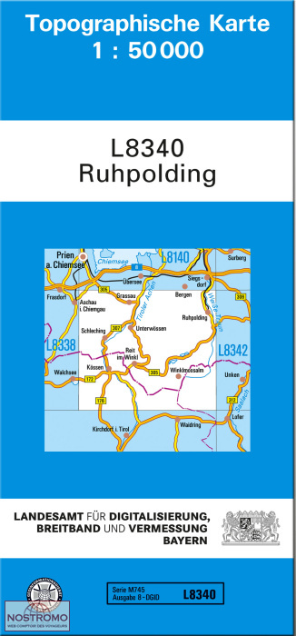 L8340 RUHPOLDING | carte topographique LDBV