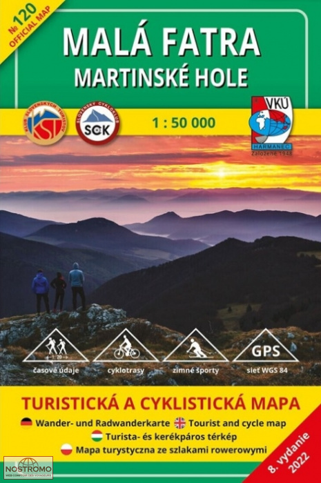 TM 120 - MALÁ FATRA - MARTINSKÉ HOLE | VKÚ Harmanec hiking map