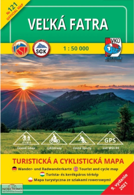 TM 121 - VEĽKÁ FATRA | VKÚ Harmanec hiking map