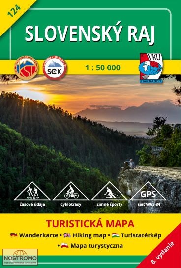 TM 124 - SLOVENSKÝ RAJ | VKÚ Harmanec hiking map