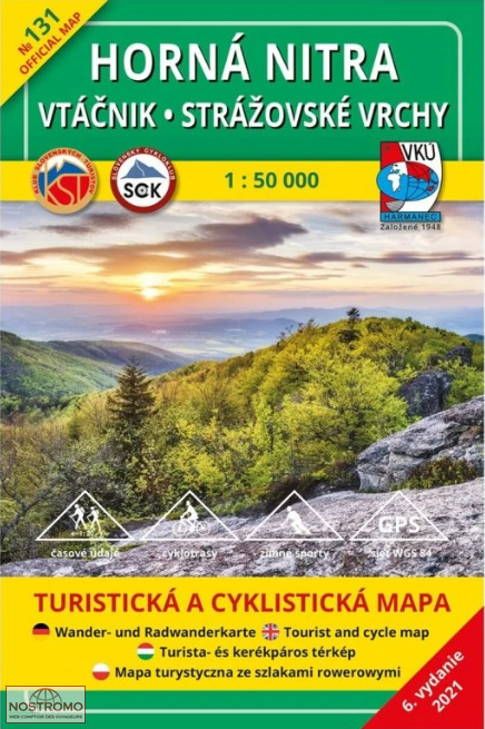 TM 131 - VTÁČNIK - HORNÁ NITRA | VKÚ Harmanec hiking map