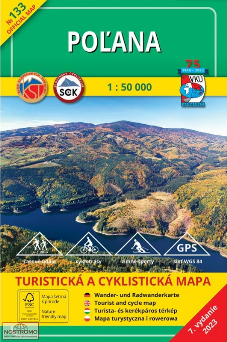 TM 133 - POL'ANA | VKÚ Harmanec hiking map