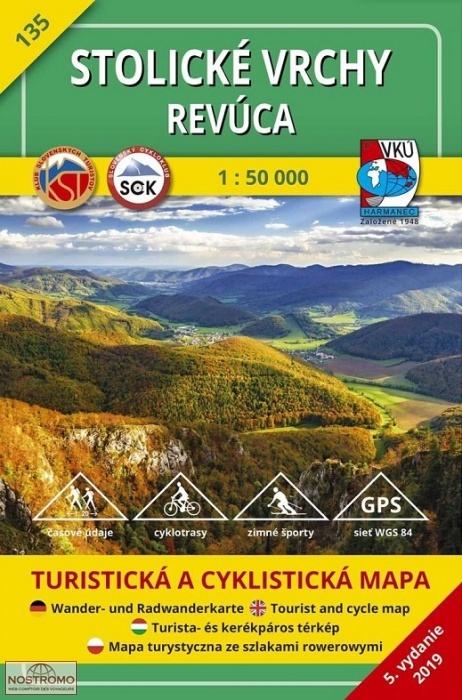 TM 135 - STOLICKÉ VRCHY - REVÚCA | VKÚ Harmanec hiking map
