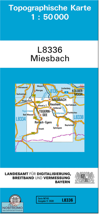 L8336 MIESBACH | carte topographique LDBV