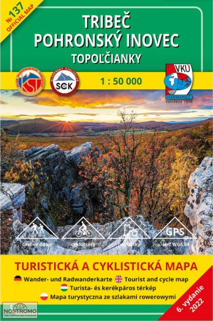 TM 137 - TRIBEČ - POHRONSKÝ INOVEC | VKÚ Harmanec hiking map
