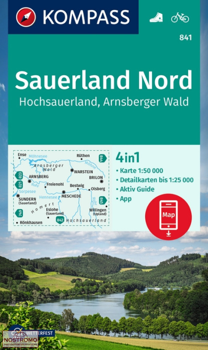 841 SAUERLAND NORD | Kompass hiking map