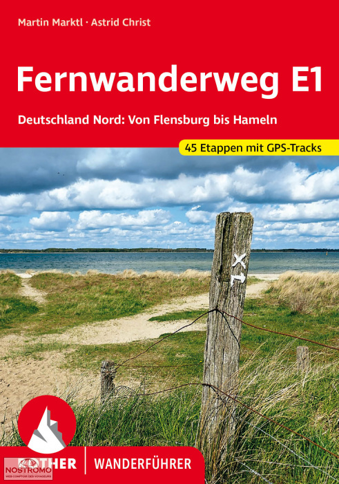 FERNWANDERWEG E1 - DEUTSCHLAND NORD | guide de randonnée Rother