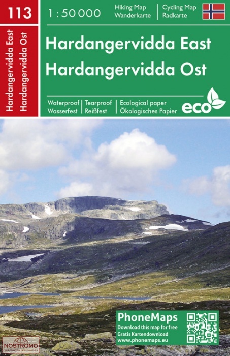113 HARDANGERVIDDA EAST | PhoneMaps hiking and cycling map