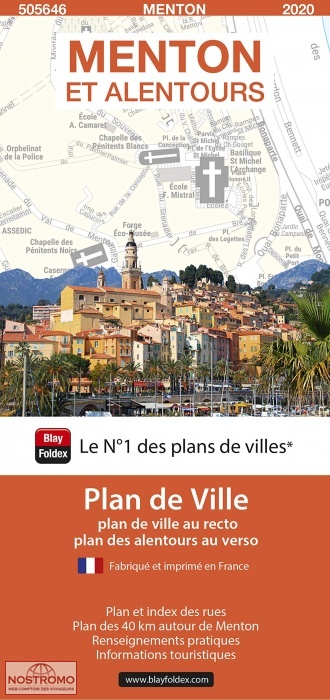 MENTON | Blay Foldex street map