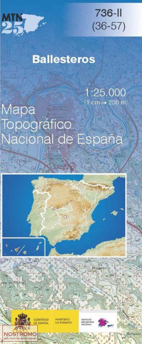736-2 BALLESTEROS | carte topographique CNIG