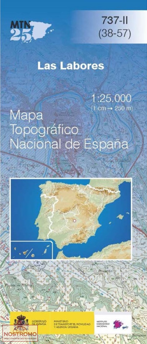 737-2 LAS LABORES | carte topographique CNIG