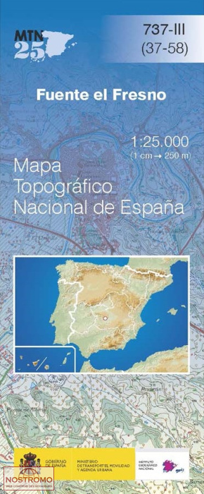 737-3 FUENTE DEL FRESNO | carte topographique CNIG