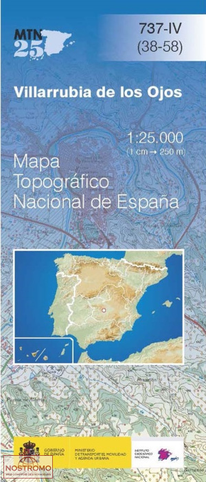 737-4 VILLARRUBIA DE LOS OJOS | carte topographique CNIG