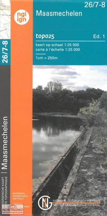 26/7-8 MAASMECHELEN | carte topographique NGI/IGN