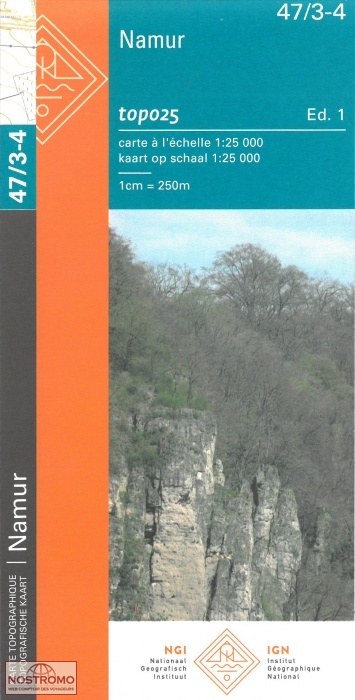 47/3-4 NAMUR | carte topographique NGI/IGN