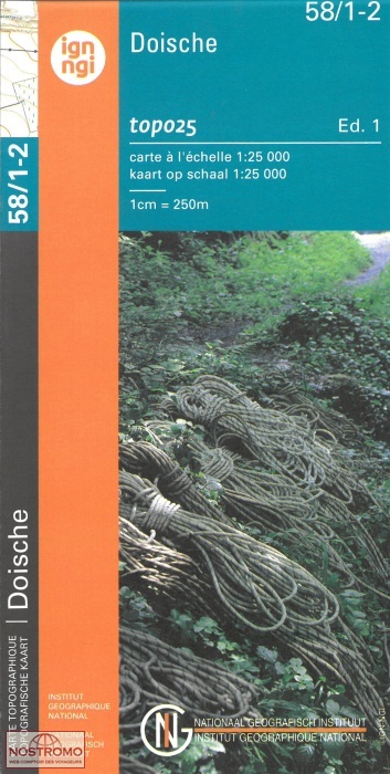 58/1-2 DOISCHE | carte topographique NGI/IGN