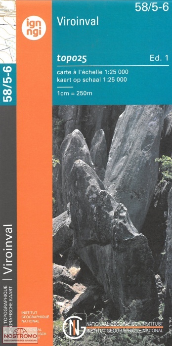 58/5-6 VIROINVAL | carte topographique NGI/IGN